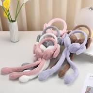 20330Winter earmuffs for Kids, Ear Muffs for Winter | Moving ear Bunny Earmuffs for Girls, Boys, Women, Chu chu sounds