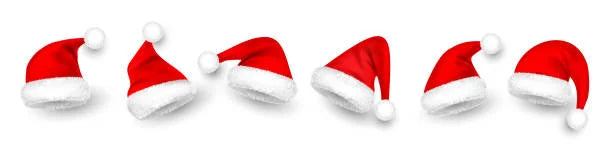 (12 pcs) Adult & Kids Comfortable Soft Free Size Santa Clause Hat Cap - 7083