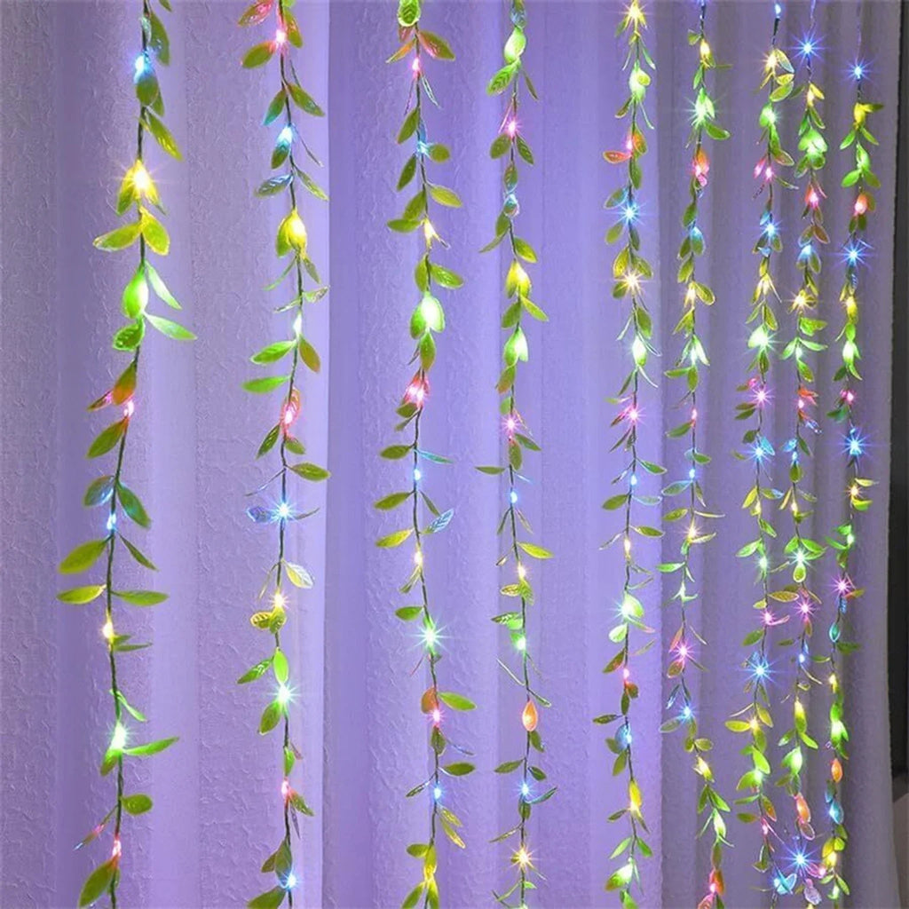 LEDs  Multicolor Flickering Leaf Rice Lights size-13*7*8cm - 21104