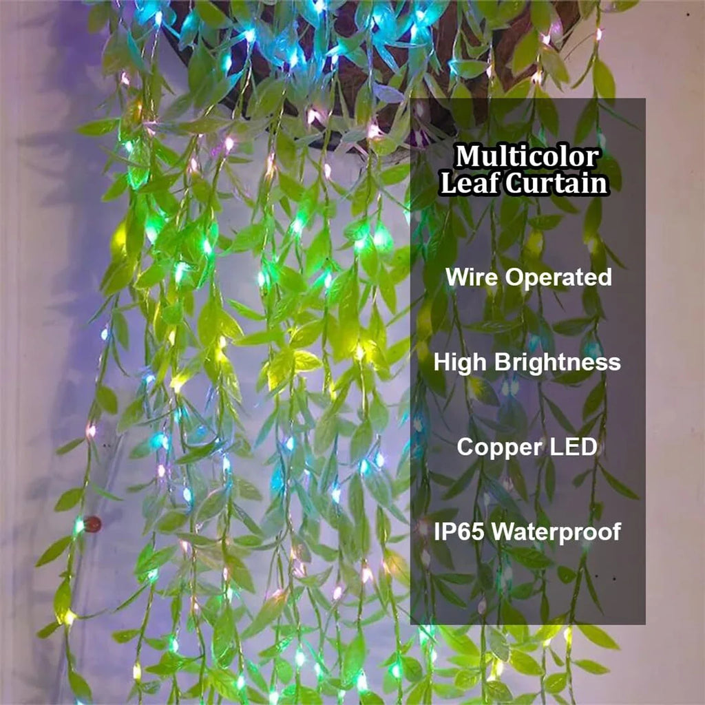 LEDs  Multicolor Flickering Leaf Rice Lights size-13*7*8cm - 21104