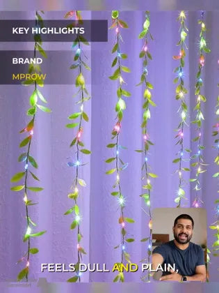 LEDs  Multicolor Flickering Leaf Rice Lights size-13*7*8cm - 21104