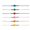 {Pack of 12} Colorful Wooden Friendship Bands for Your Friends Multicolor - 20843
