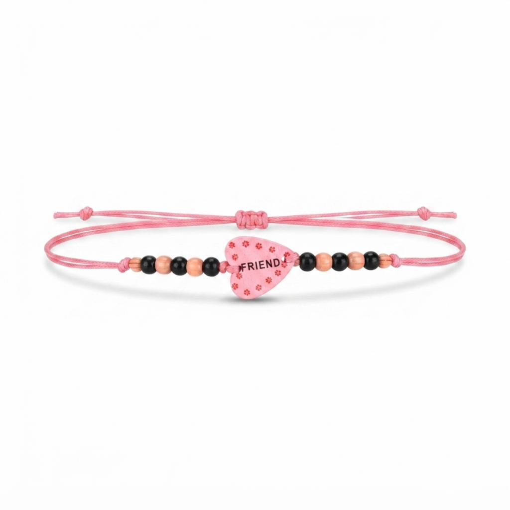 {Pack of 12} Colorful Wooden Friendship Bands for Your Friends Multicolor - 20843