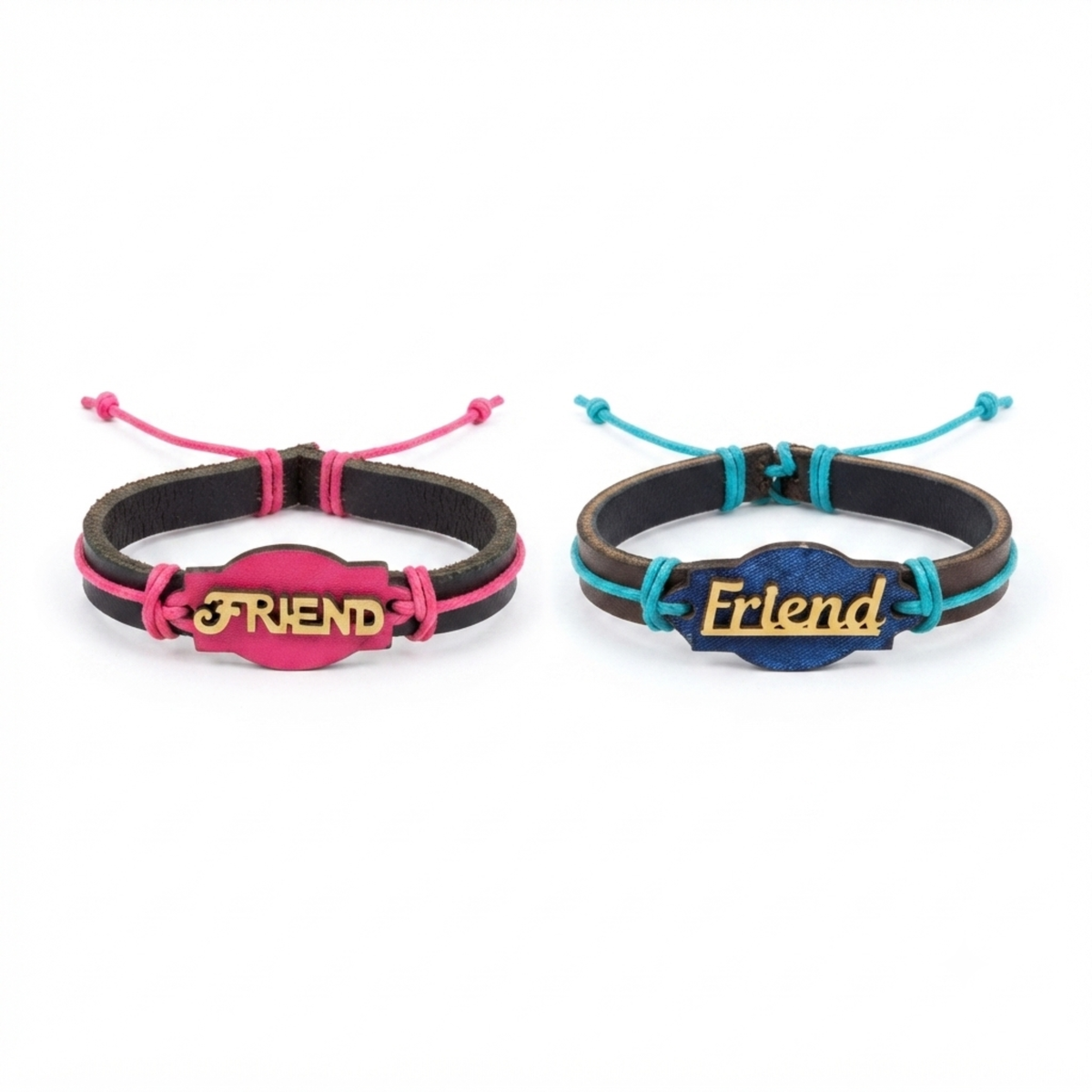 {Pack of 12} Adjustable Friendship Leather Bracelet for Boys & Girls | Handmade Unisex Wrist Band | Multicolor Rope Bracelet | Best Friend Gift - 20858