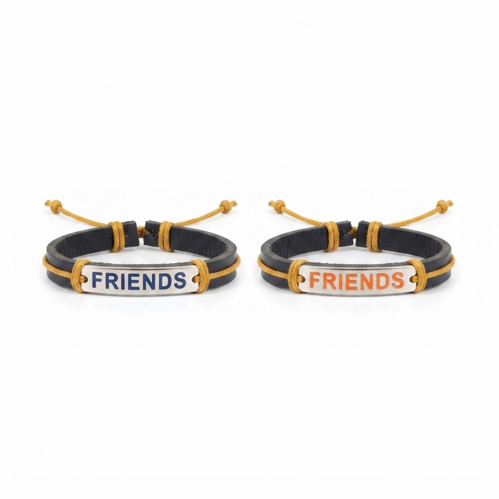 {Pack of 12} Best Friend Unisex Faux Leather Bracelet - 20859