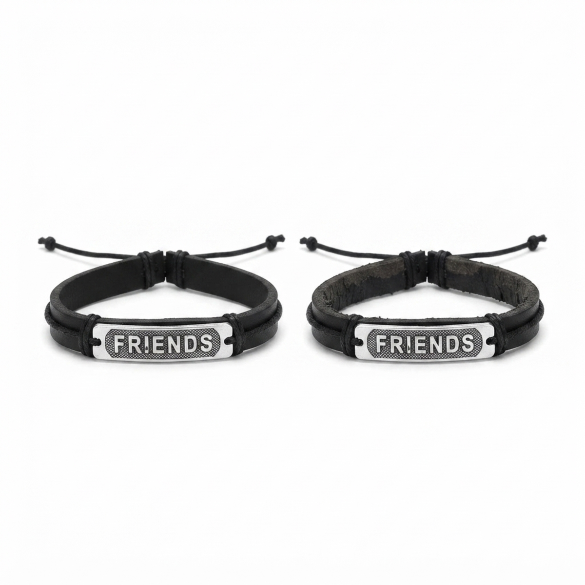 {Pack of 12} Best Friend Unisex Faux Leather Bracelet - 20859