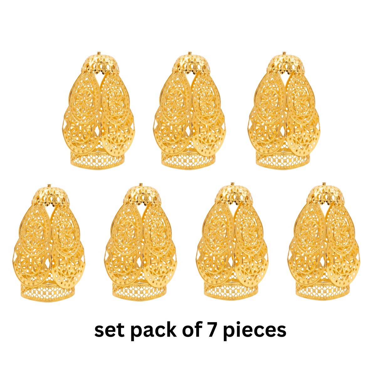 {Pack of 7} Decorative Bell Strings – Elegant Hanging Bells for Home, Temple, Door Entrance, Wall Décor & Festive Decoration - 21092
