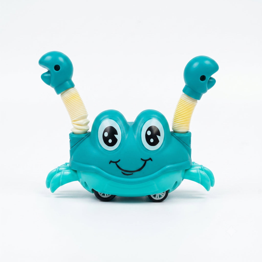 JS8811 Smart Crawling Crab Toy – Bump & Go Action with Tube hand Toy for Toddlers and Babies