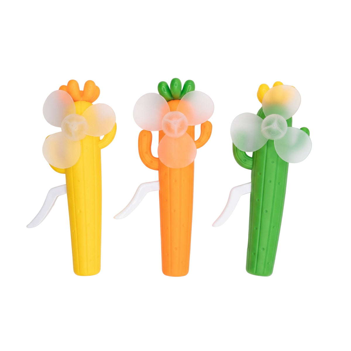 Cactus Hand Fan for Kids & Adults, Cute Burger & Fries Hand Press Fan, Portable, Lightweight Summer Toy for Trave - 21140