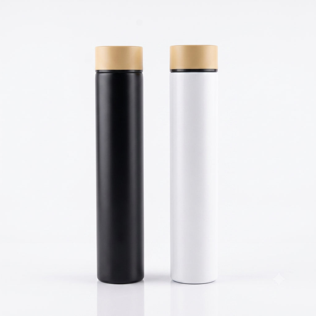 Stainless Steel Slim Water Bottle 250ml, Double Wall Insulated Flask, Leakproof & BPA Free, Matte Finish Travel Bottle for Office, Gym & Daily Use, Compact & Lightweight Design - 21135