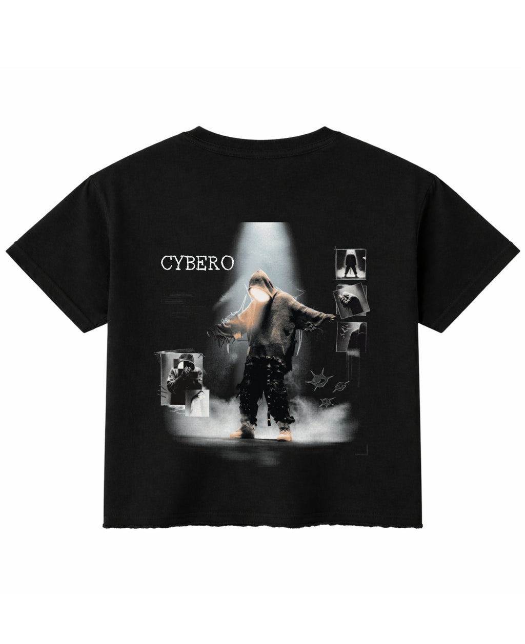 Black Boxy Fit T-shirt Back Design