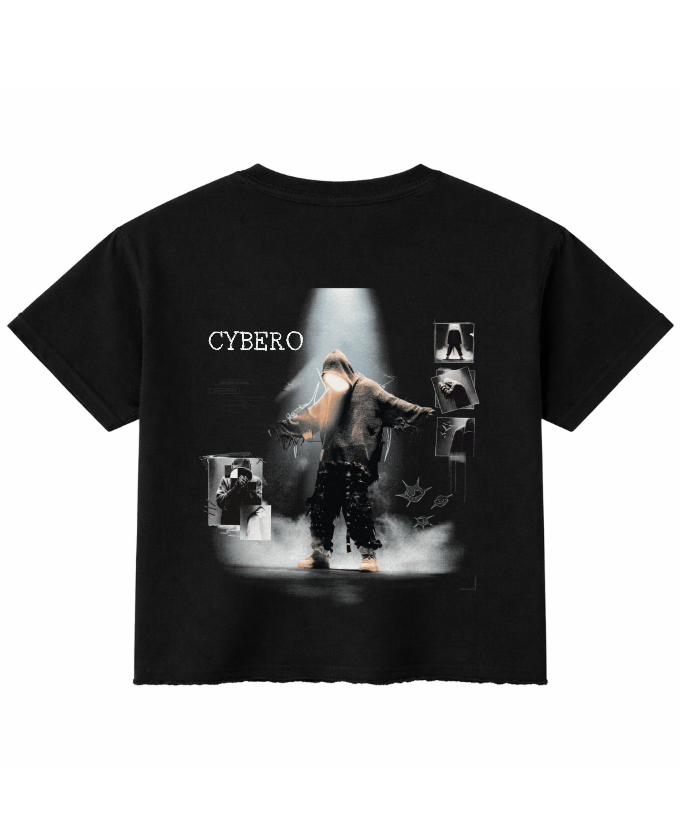 Black Boxy Fit T-shirt Back Design