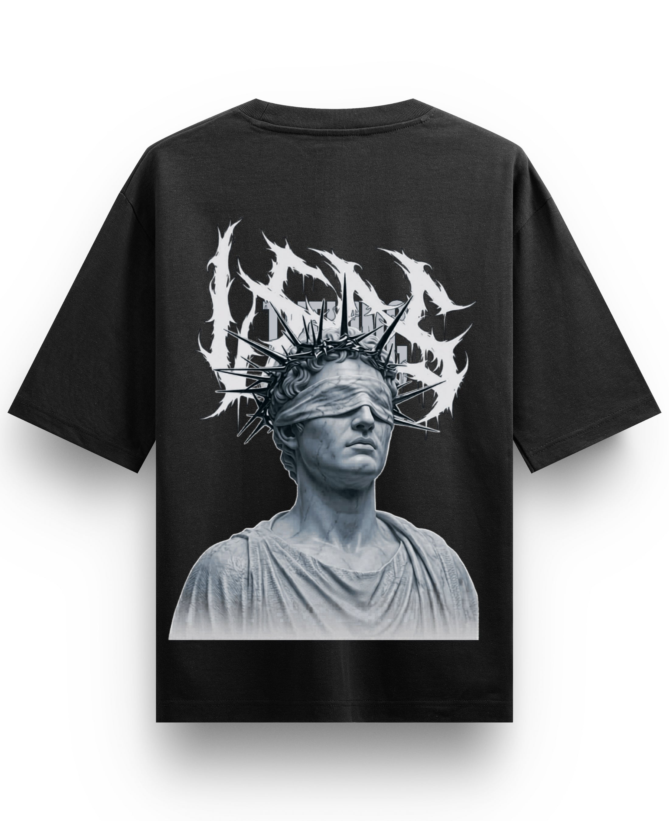 Black Oversized T-shirt Back Design