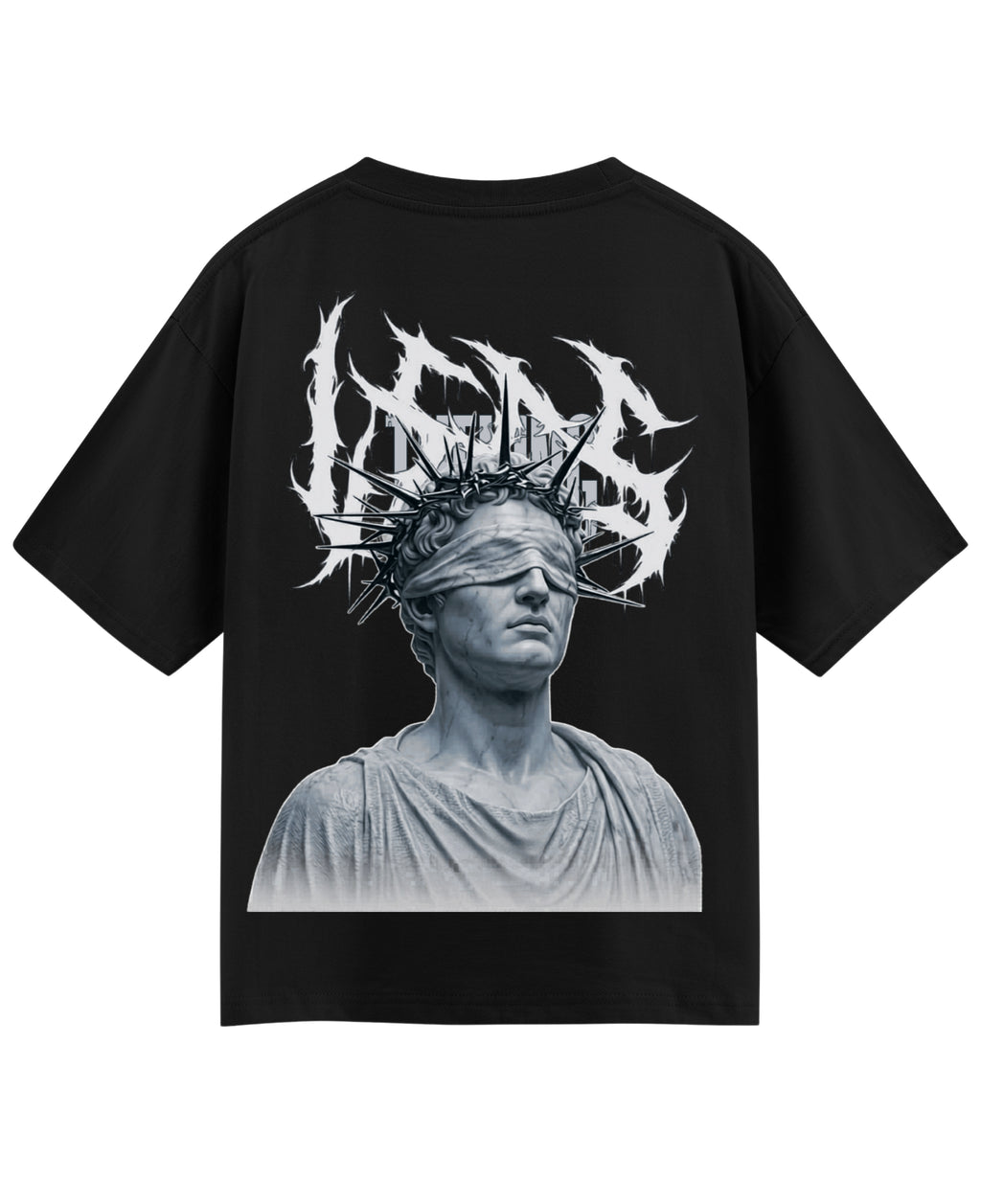 Black Oversized T-shirt Back Design