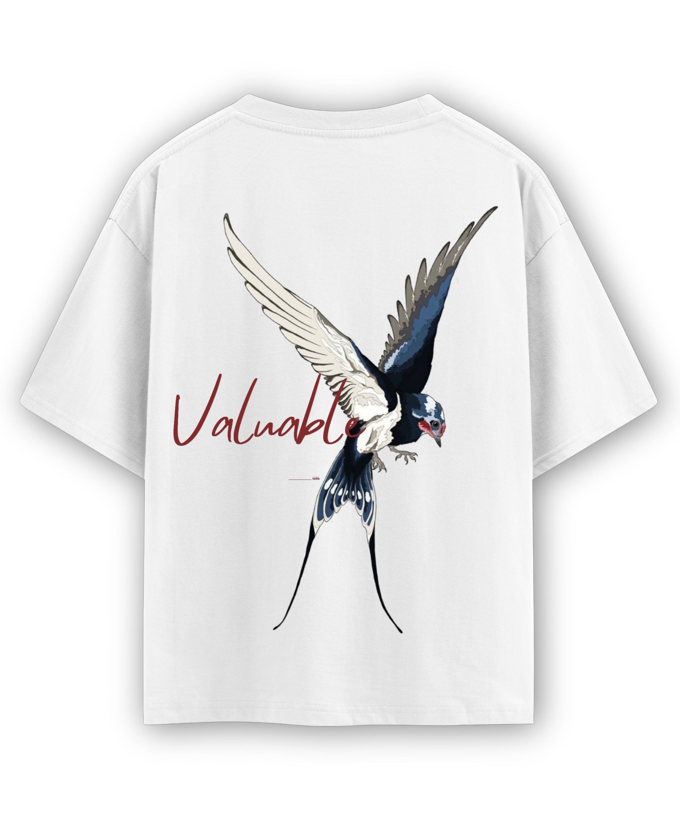 White Oversized T-shirt Back Design