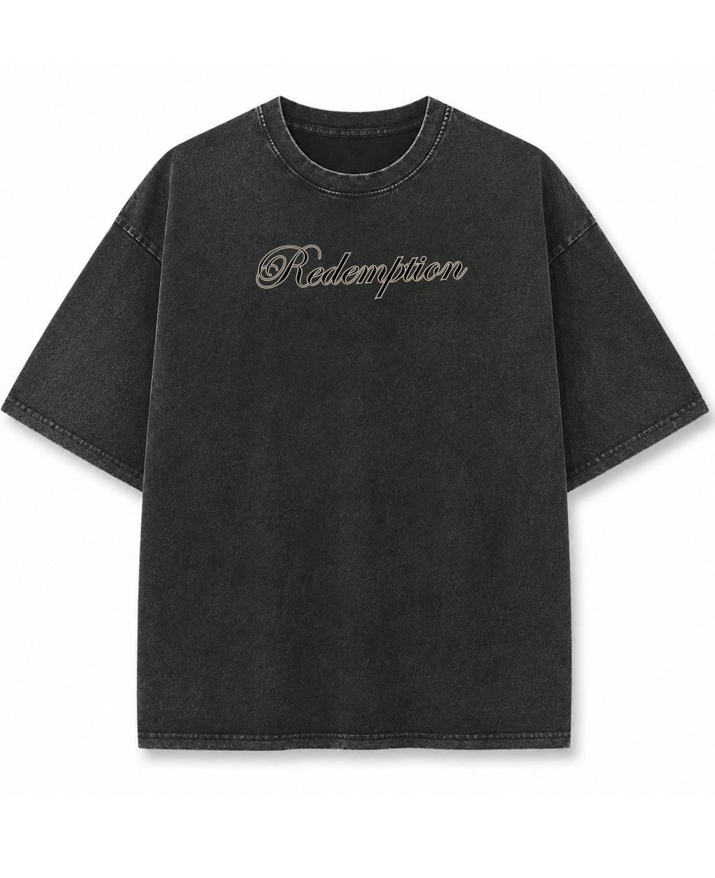 Vintage Fade Wash Oversized T-shirt Front Design