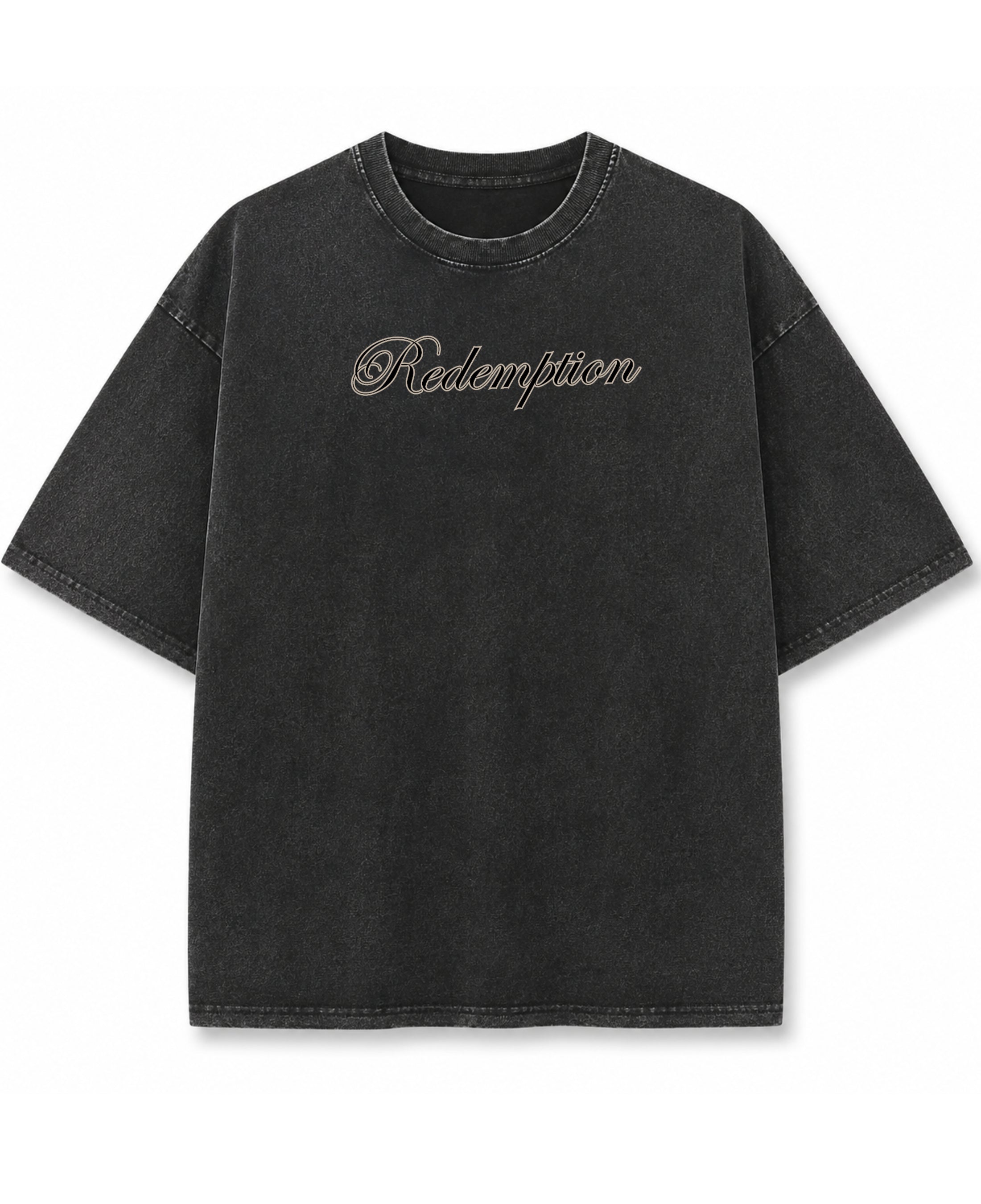 Vintage Fade Wash Oversized T-shirt Front Design