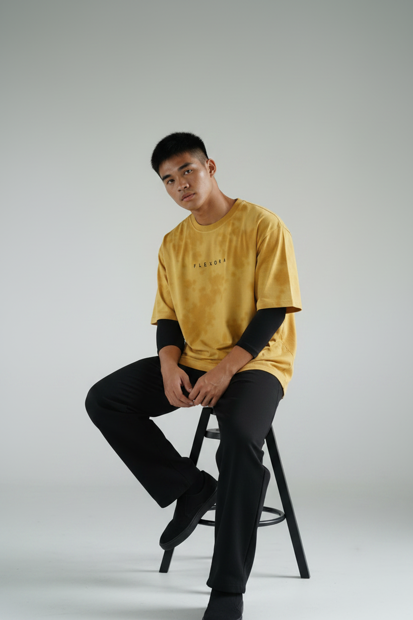 Mustard Tie-Dye Pose 3