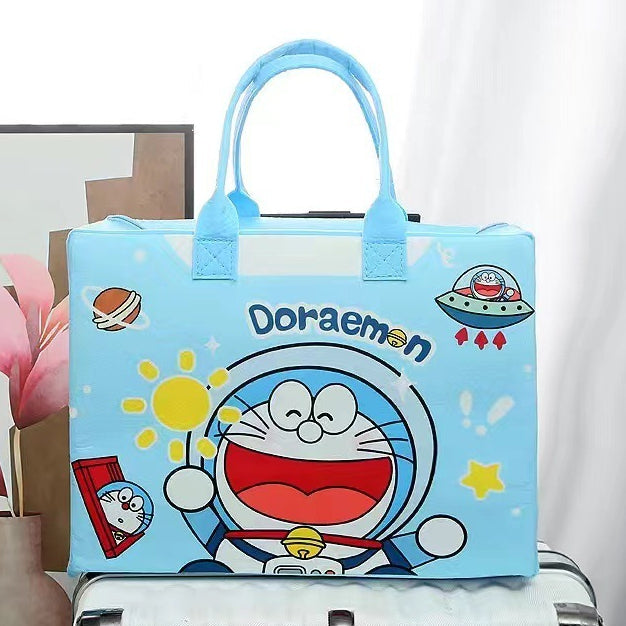 Cartoon Character Canvas Tote Bag – Cute Aesthetic Handbag for KIds, Girls {Random Design} - 20951