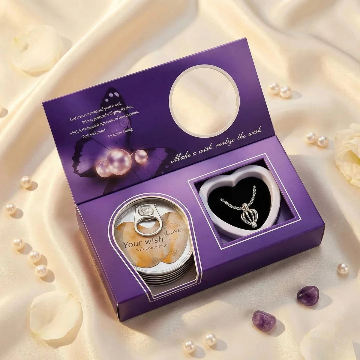 Wish Pearl Necklace Gift Set | Best Gift for Valentine | Love Pearl | DIY Necklace Kit | Gift For Girls/Women - 20828