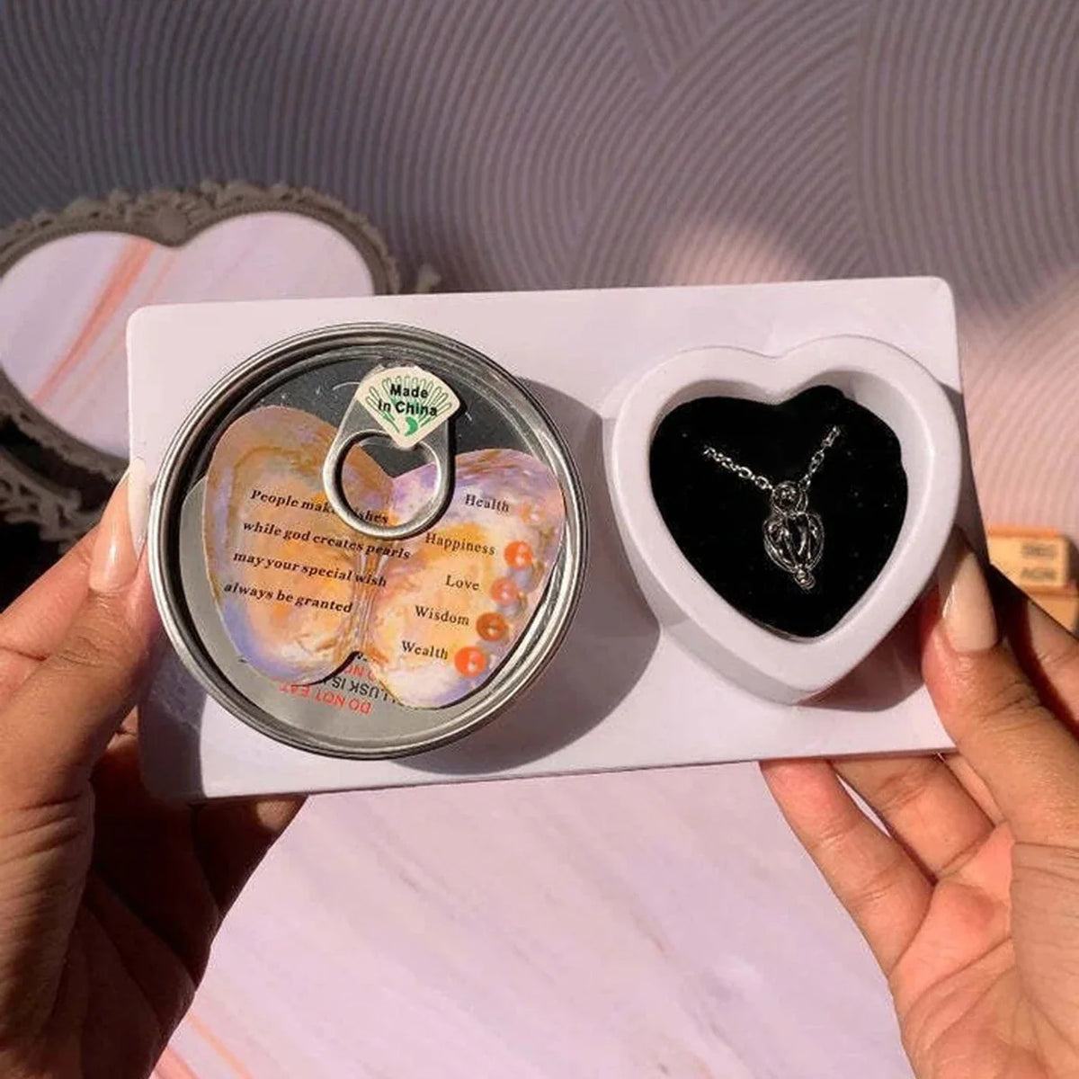 Wish Pearl Necklace Gift Set | Best Gift for Valentine | Love Pearl | DIY Necklace Kit | Gift For Girls/Women - 20828