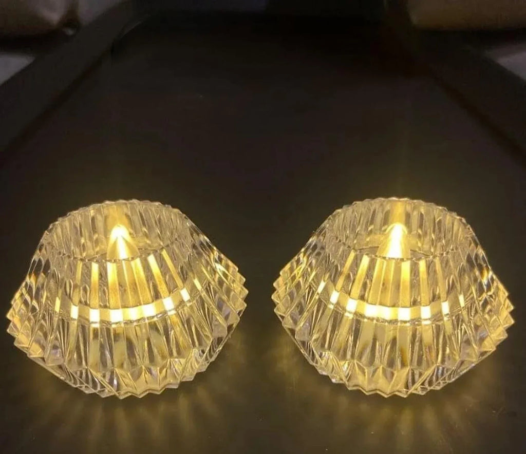 LED Candles Light Diyas for Home Decoration 24 Pcs Candle (Gold, Pack of 24) - 20915