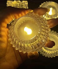 LED Candles Light Diyas for Home Decoration 24 Pcs Candle (Gold, Pack of 24) - 20915
