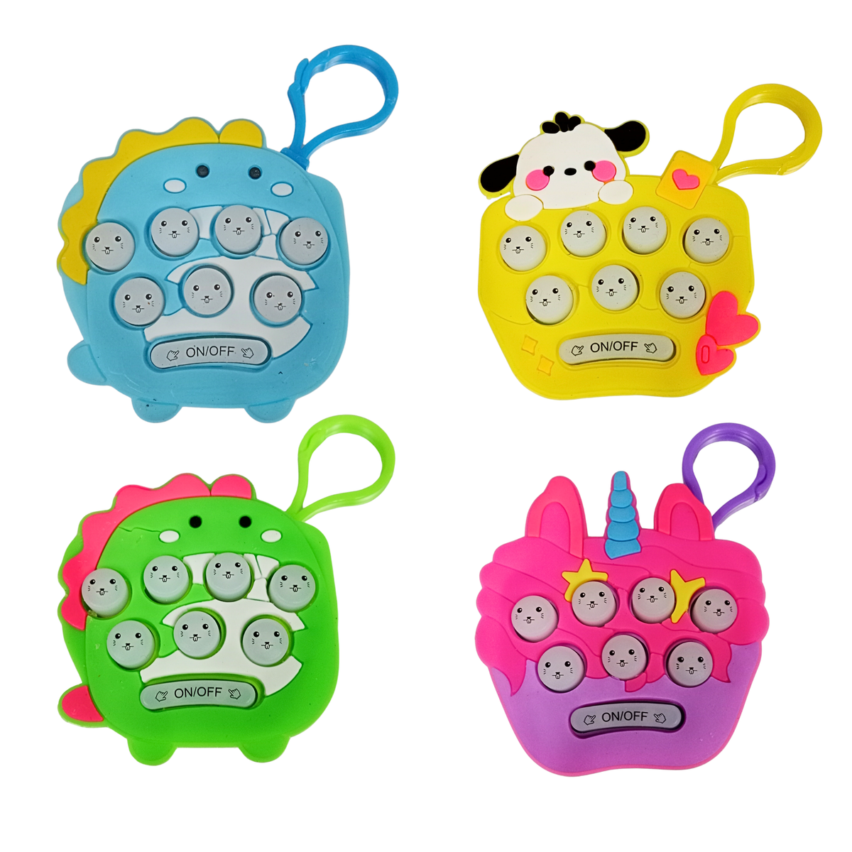 Mini Whack-a-Mole Keychain | Electronic Hamster Fidget Game Toy | Lightweight and Safe Keychain for Classic Game Fun for Kids - 20540