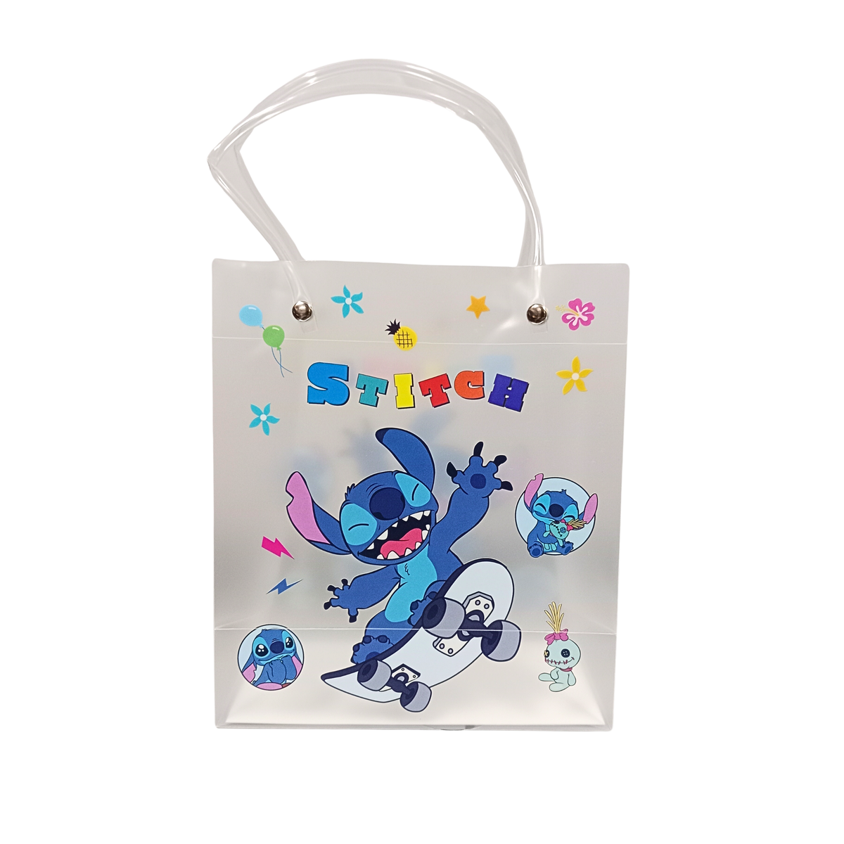 Transparent Stitch Cartoon Print Bag {Random Design} - 20538