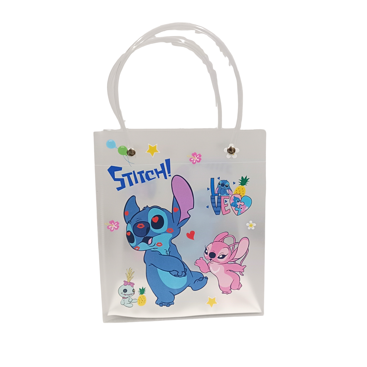 Transparent Stitch Cartoon Print Bag {Random Design} - 20538