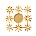 Decoration Beautiful Christmas Tea Light Holder with White Stones - 20430