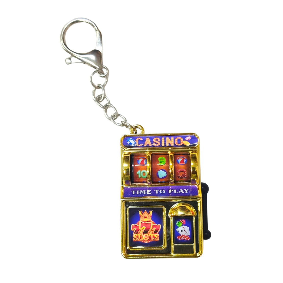 Casino Lucky Slots Jackpot Machine Keychain Mini Toy, Fun Gift for Kids - 20749