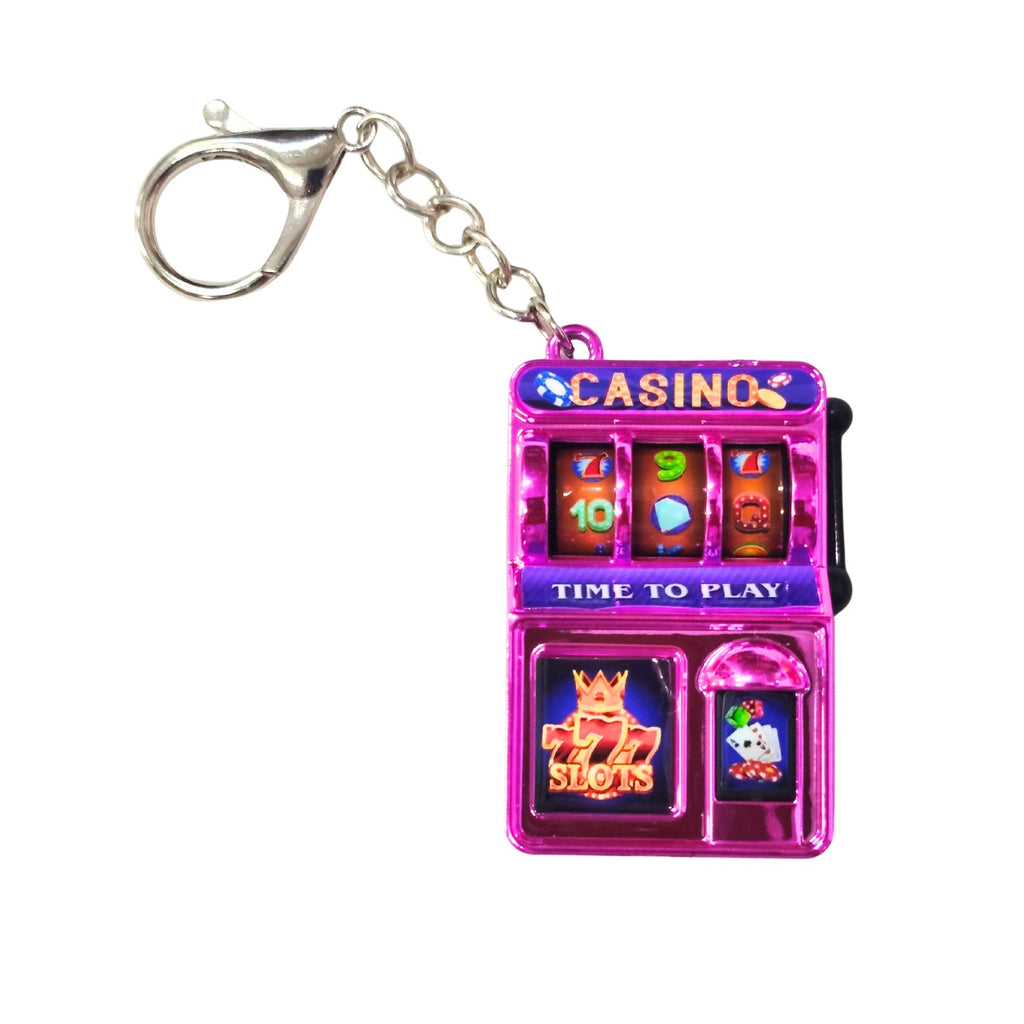 Casino Lucky Slots Jackpot Machine Keychain Mini Toy, Fun Gift for Kids - 20749