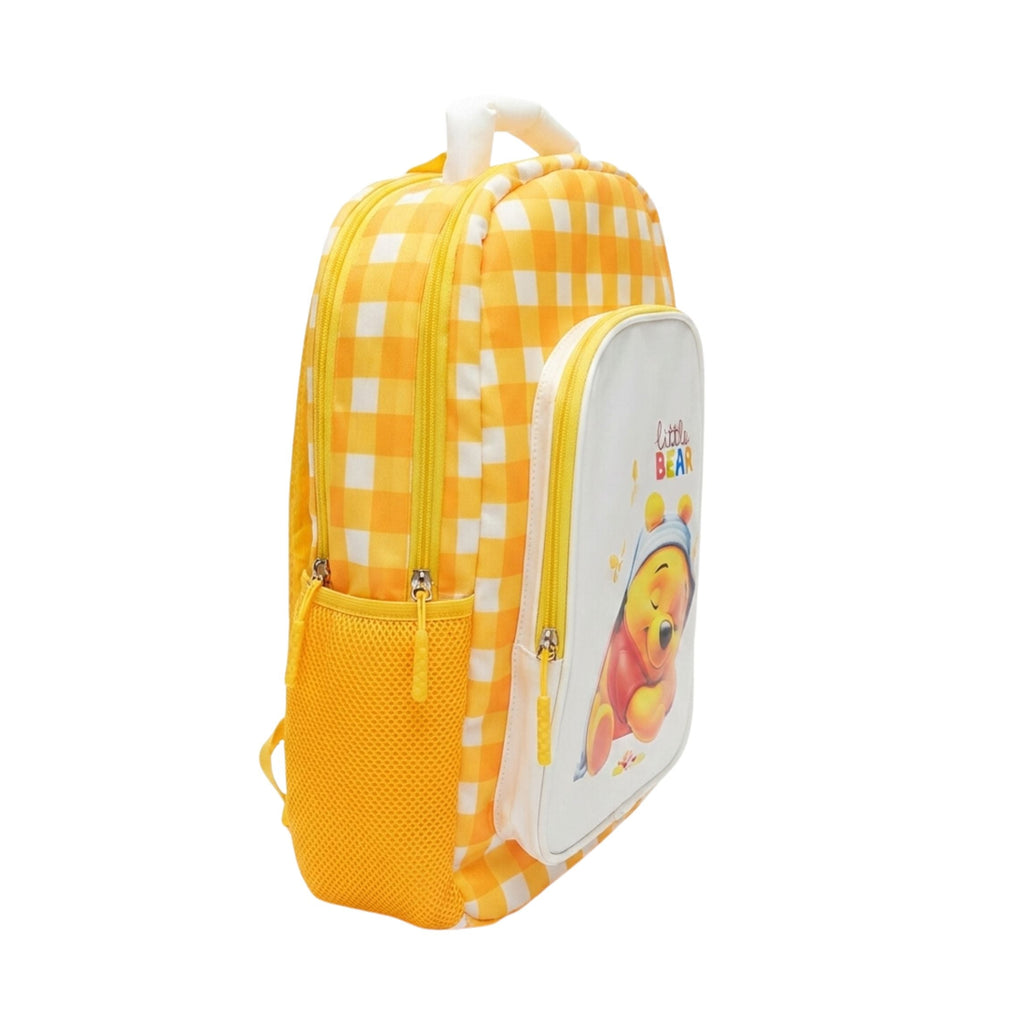 Kids School Bag Backpack with Cartoon Print | 3 Compartments School Bag for Boys & Girls Size=44*26*15Cm {Random Design} - 20785