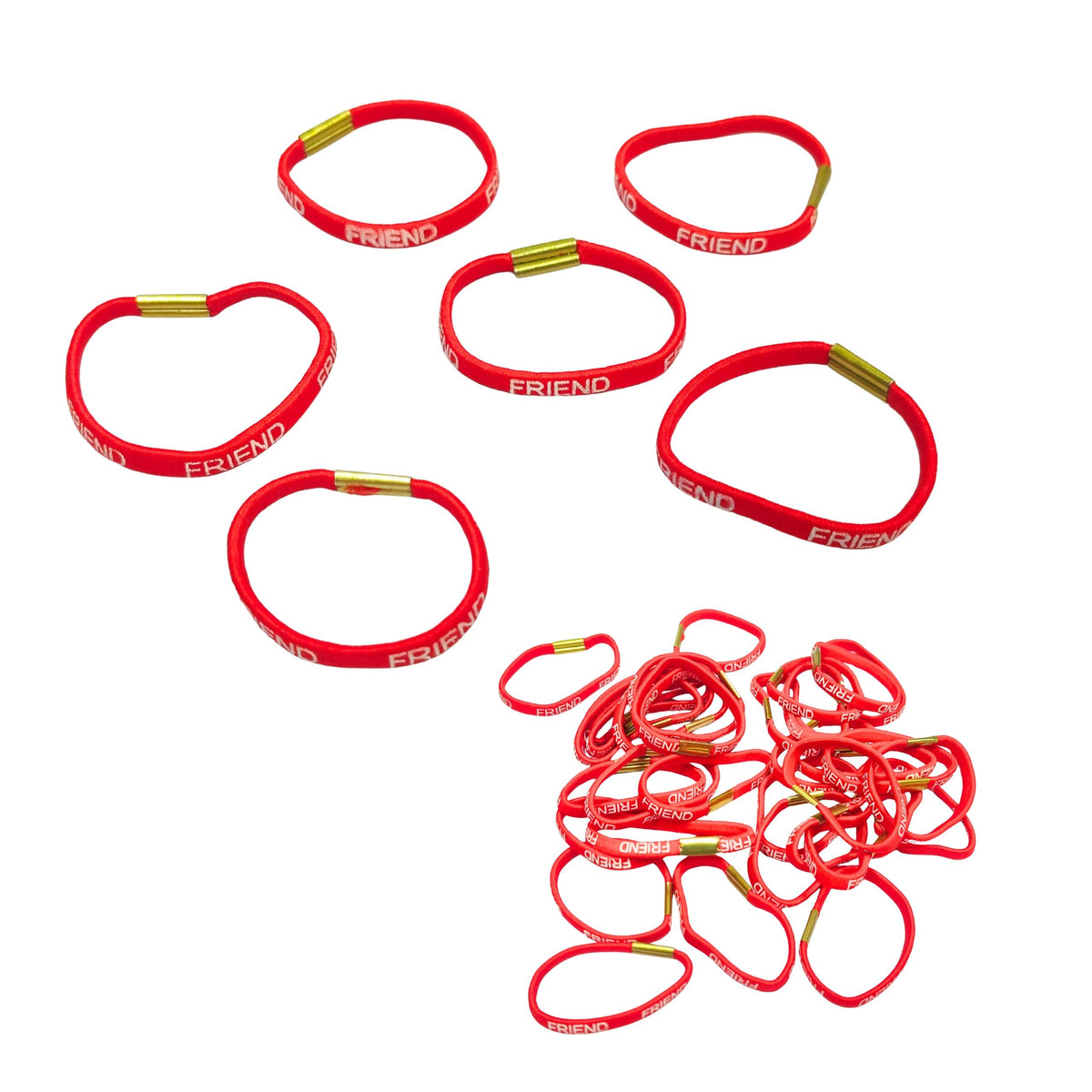 {90 Pcs} Red Friendship Band Set for Boys and Girls - 20790