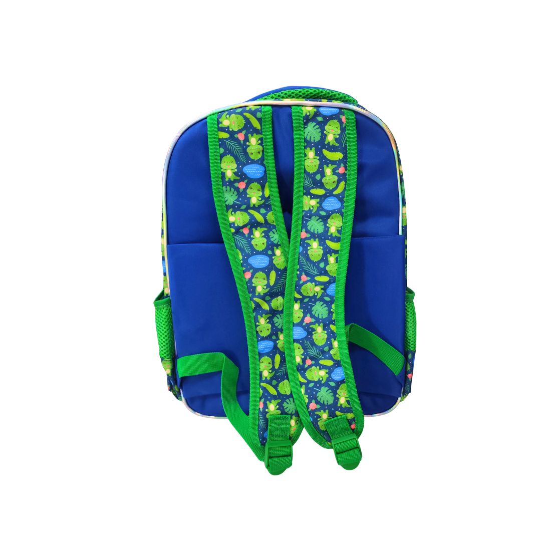 Dino Design 3D School Backpack for Kids 2 Department Size= 38*30*14 Cm - 6168