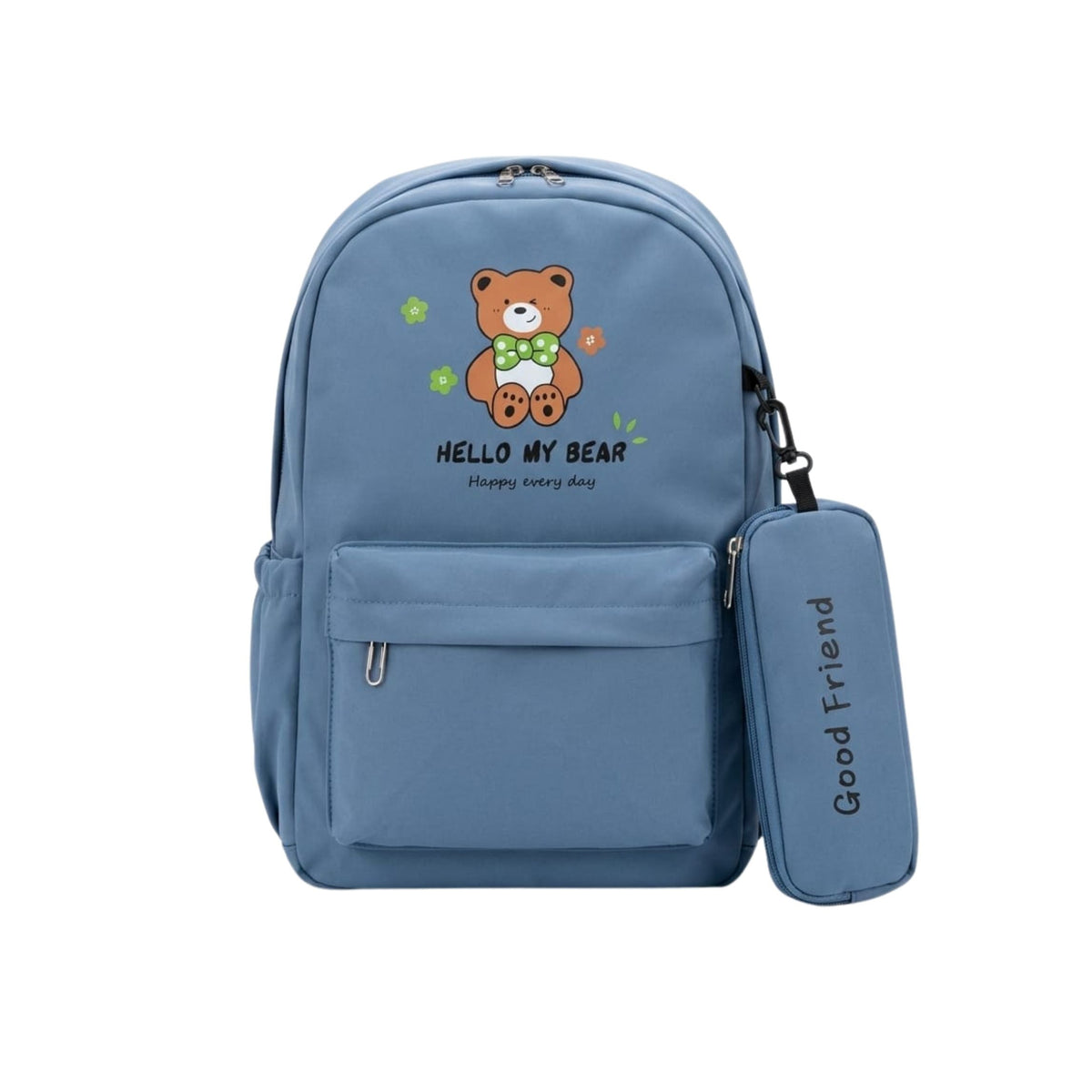 Lovely Bear Backpack for Kids | Girls and Boys  - Collage School & Travel Size= 42*28*12 Cm {Random Color} - 6219