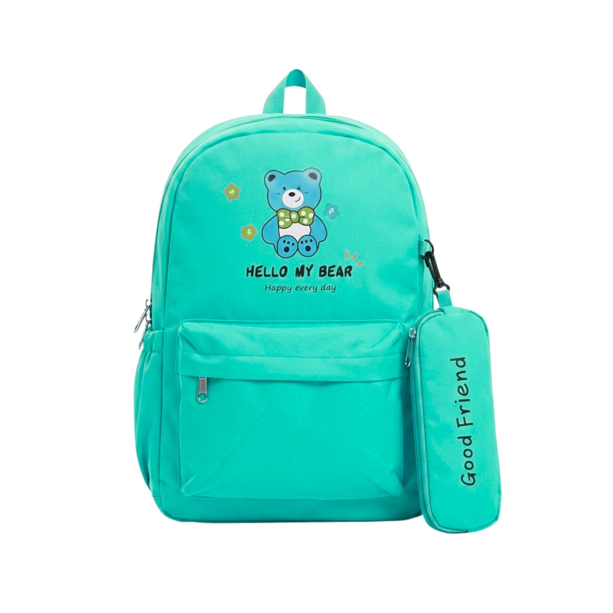 Lovely Bear Backpack for Kids | Girls and Boys  - Collage School & Travel Size= 42*28*12 Cm {Random Color} - 6219