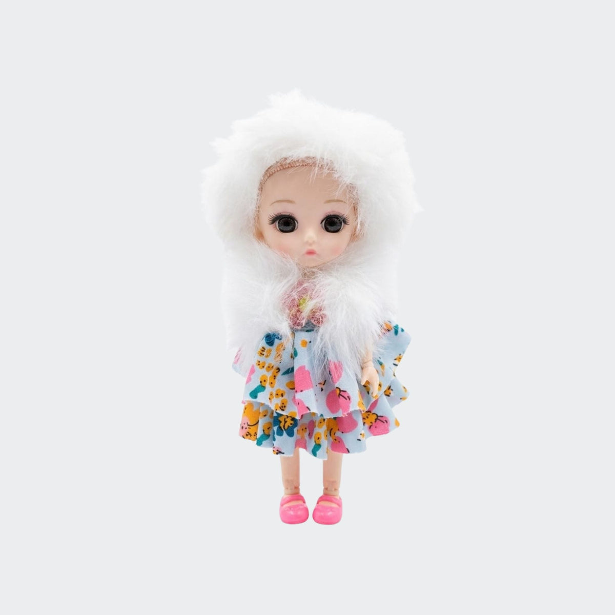 Folding Cute Baby Doll Hanging Keychain {Random Color} - 20708