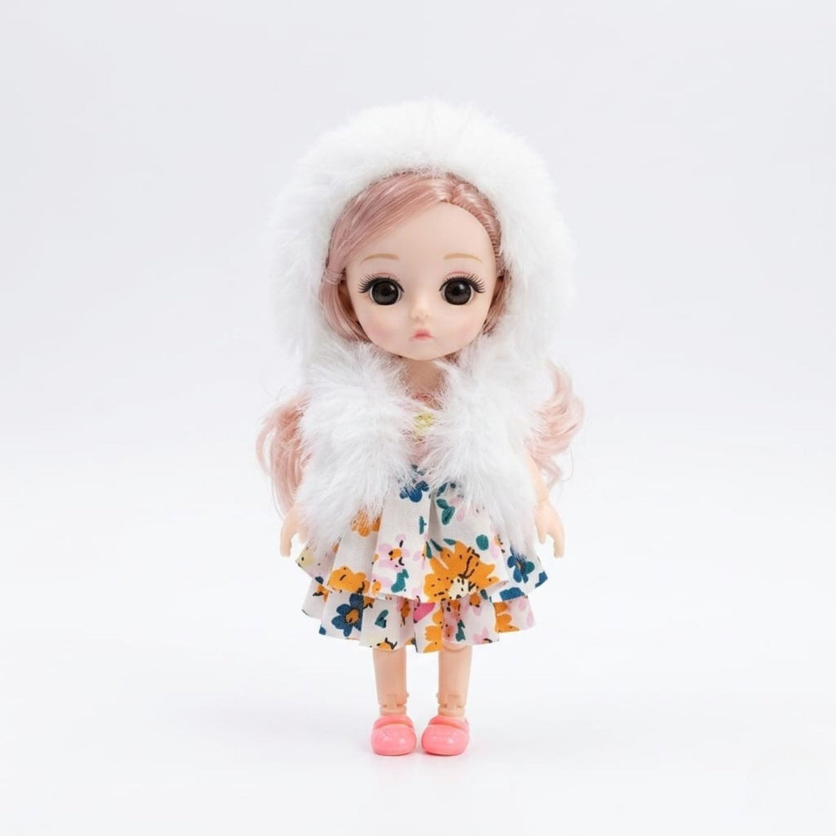 Folding Cute Baby Doll Hanging Keychain {Random Color} - 20708