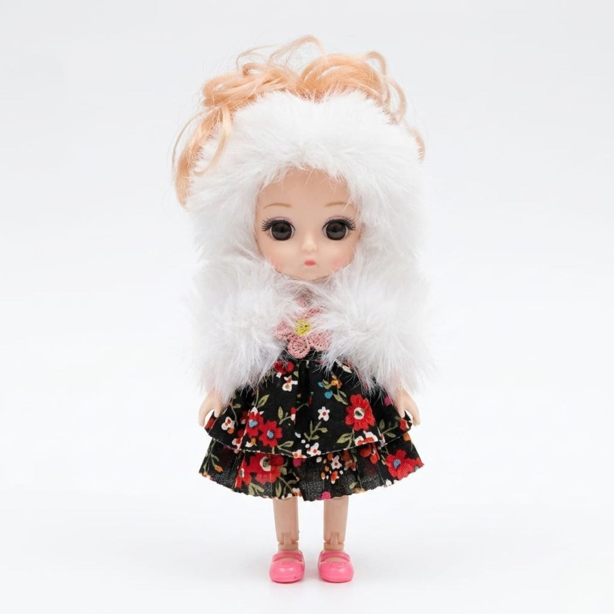 Folding Cute Baby Doll Hanging Keychain {Random Color} - 20708