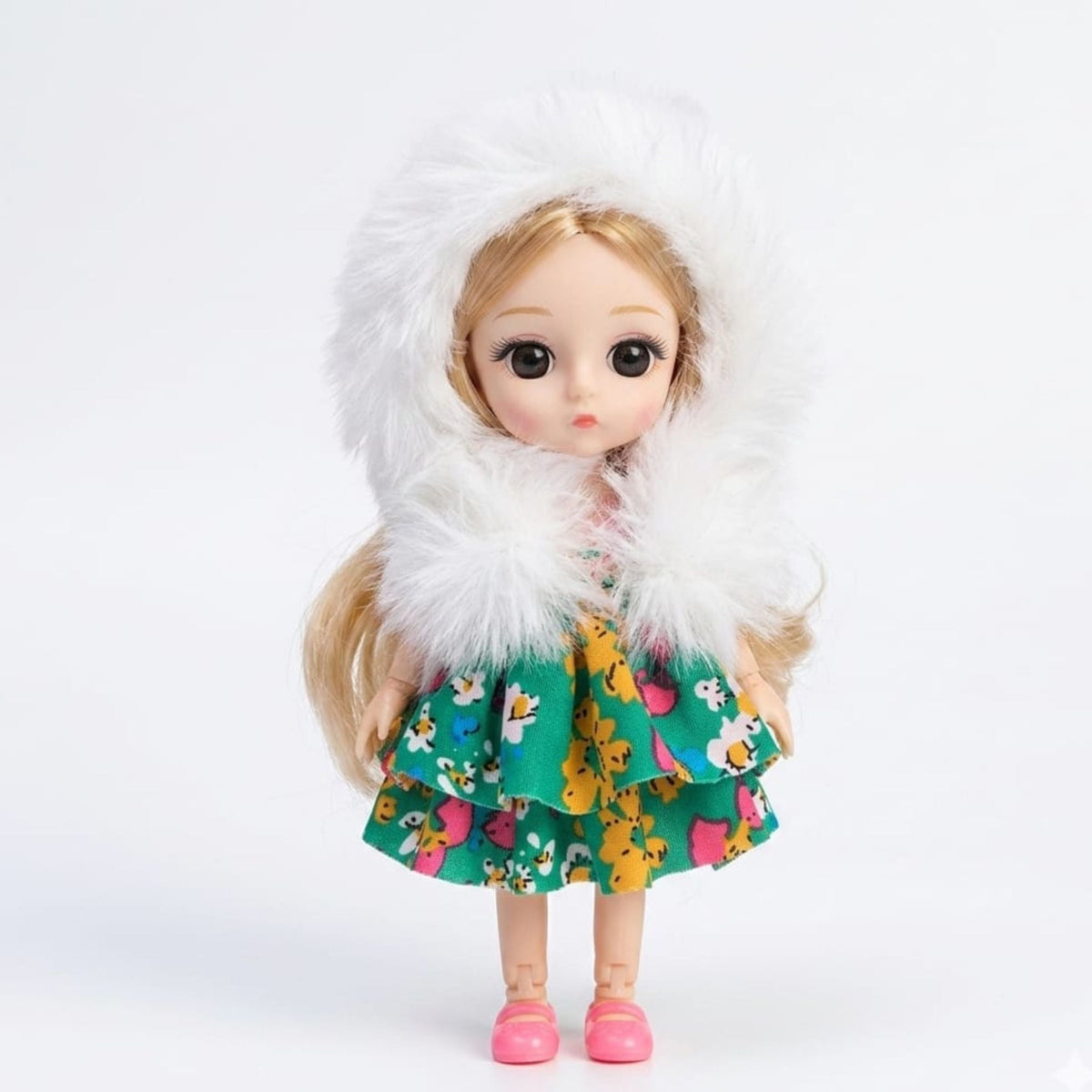 Folding Cute Baby Doll Hanging Keychain {Random Color} - 20708