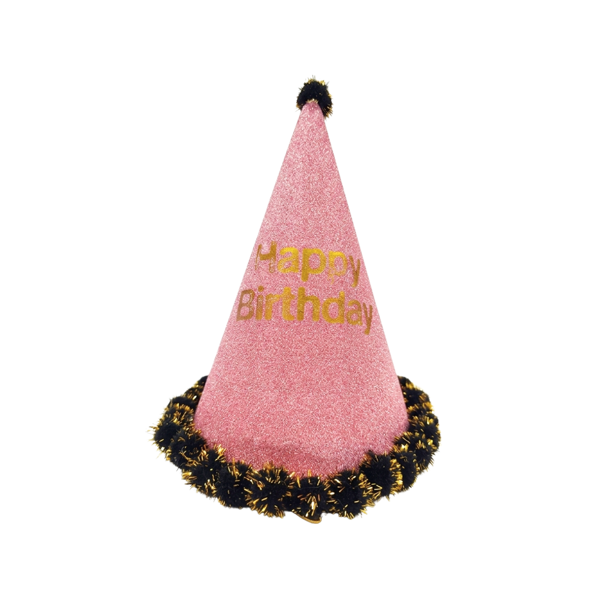 {Pack of 5} Birthday Party Hat Crown Decoration Paper Cap Pure Color Pattern Festival Colorful Birthday Hat - 20665