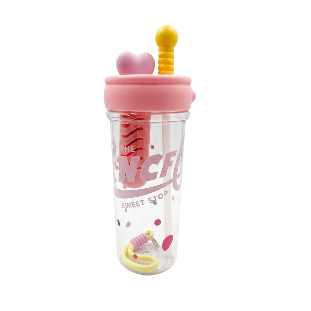 Cute Kids Sipper Tumbler with Straw | BPA Free Leakproof Water Bottle | Portable Drinking Cup for School, Travel & Daily Use {Random Color}34 - 20734