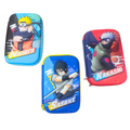 3D Naruto Anime Character Design Hard Shell Pencil Case, Storage Pouch for Stationery and Travel {Random Design} - 188919
