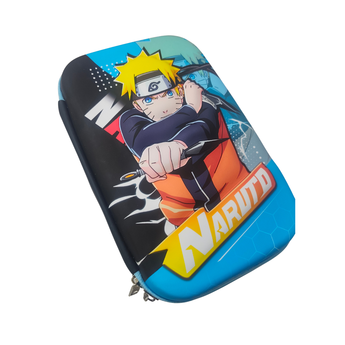 3D Naruto Anime Character Design Hard Shell Pencil Case, Storage Pouch for Stationery and Travel {Random Design} - 188919