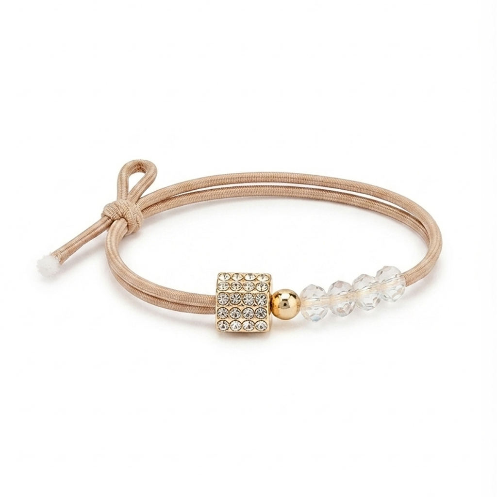 {Pack of 12} Premium Crystal Bead Bracelet | Adjustable Fashion Bracelet for Girls & Women - 20835