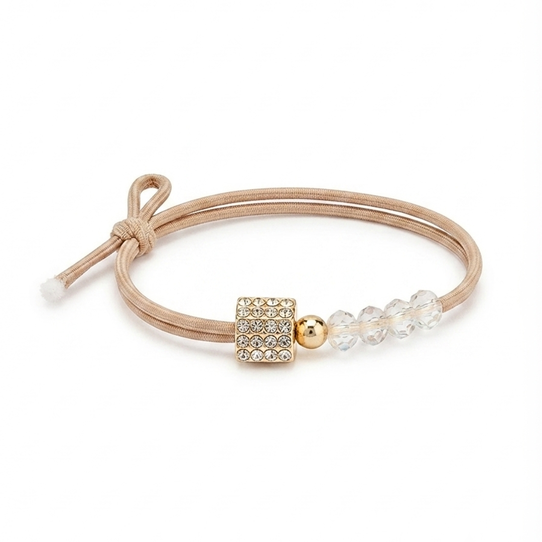 {Pack of 12} Premium Crystal Bead Bracelet | Adjustable Fashion Bracelet for Girls & Women - 20835