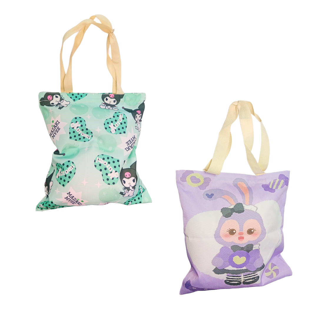 Cute Cartoon Multi Purpose School File Folder Document Bag Student Tuition Bag for Boys Girls Notebook Tote Bag {Random Design} - 20380