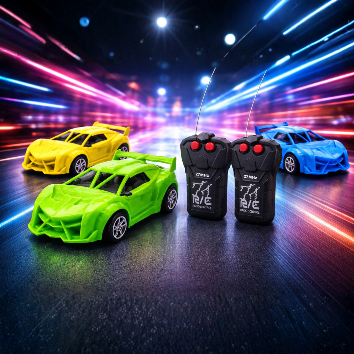 KG-02 Modern Racing  Remote Control Toy Car {Multicolor}